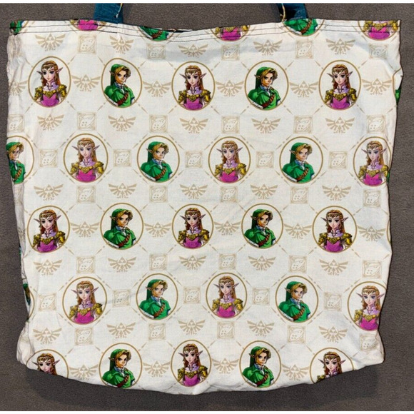Nintendo The Legend of Zelda Link Handmade Reversible Tote Bag - Picture 2 of 16